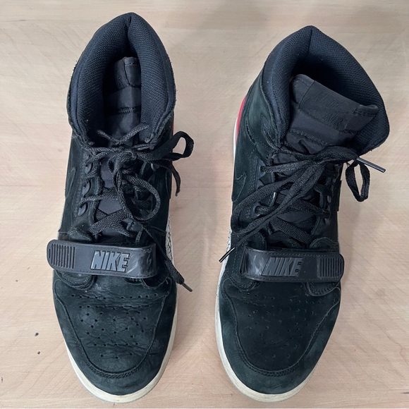 Nike Air Jordan Legacy 312 Black and Red High-Top Sneakers Men's 12 - Picture 3 of 13